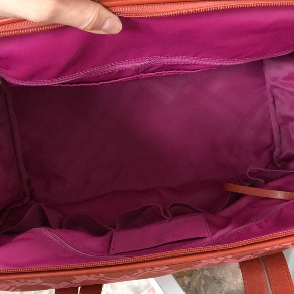 Tumi canvas and leather travel duffel bag - Picture 6 of 8